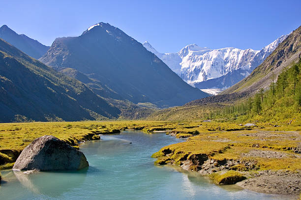 Mountain landscape stock photo