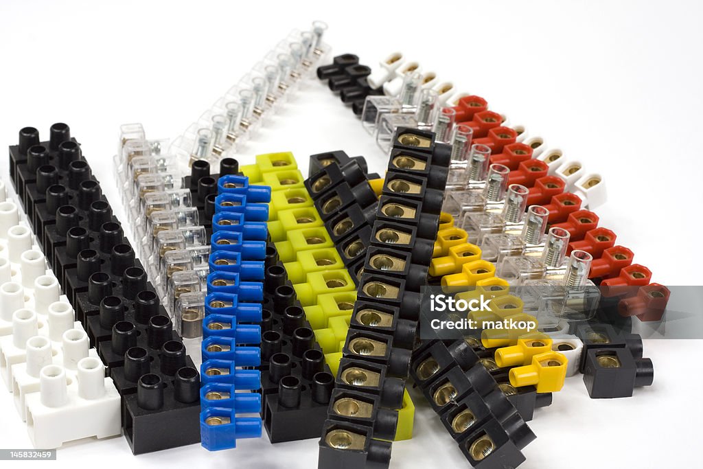 Elektrische Stecker Block - Lizenzfrei Computerkabel Stock-Foto