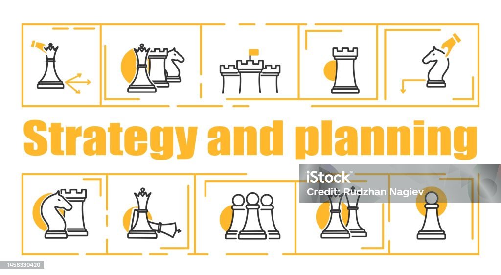 Chess Strategy Examples Chess Strategy And Planning Stock Illustration - Download Image Now ...
