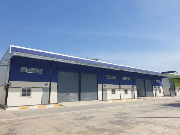 istock Exterior of Colourful warehouse. 1458335885