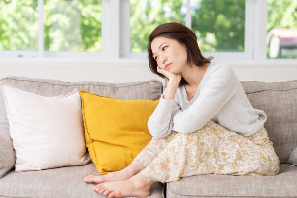 istock attractive asian woman , think 1458336979