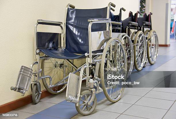 Hospital Wheelchairs Stock Photo - Download Image Now - Accessibility, Armchair, Care
