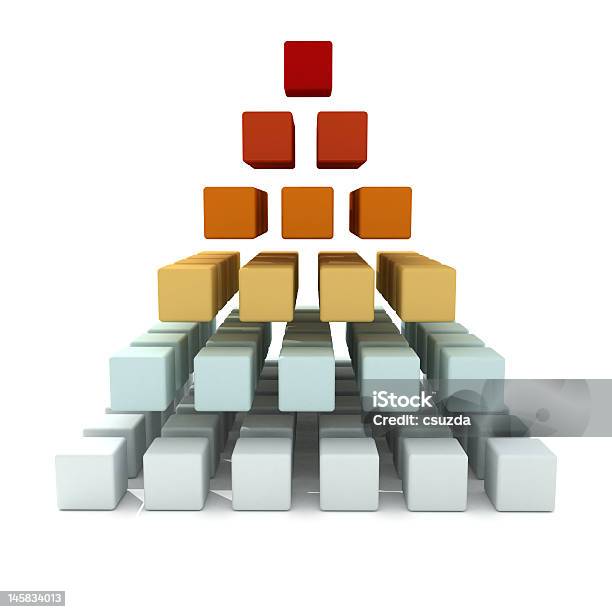 Colorata Piramide - Fotografie stock e altre immagini di A forma di blocco - A forma di blocco, Astratto, Blocco da assemblare