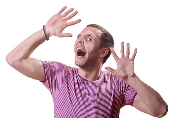 istock Person trapped behind a glass obstacle 145834101