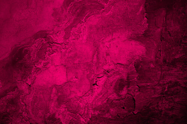 Black red rough surface. Toned old concrete wall.  Viva magenta color. Trend 2023. Close-up. Grunge background for design. Black red rough surface. Toned old concrete wall.  Viva magenta color. Trend 2023. Close-up. Grunge background for design. Distressed, cracked, broken, crumbled, damaged, dilapidated. Backdrop. magenta stock pictures, royalty-free photos & images