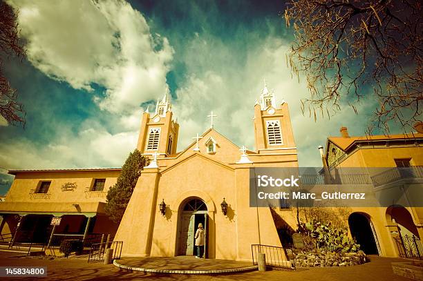 St Philip Of Neri Church Stock Photo - Download Image Now - Albuquerque - New Mexico, Built Structure, Church