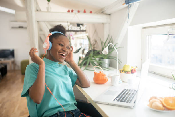 istock Young woman working from home 1458348688