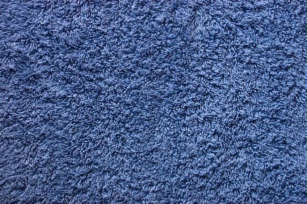 istock Fluffy Blue Cotton Towel 145834965