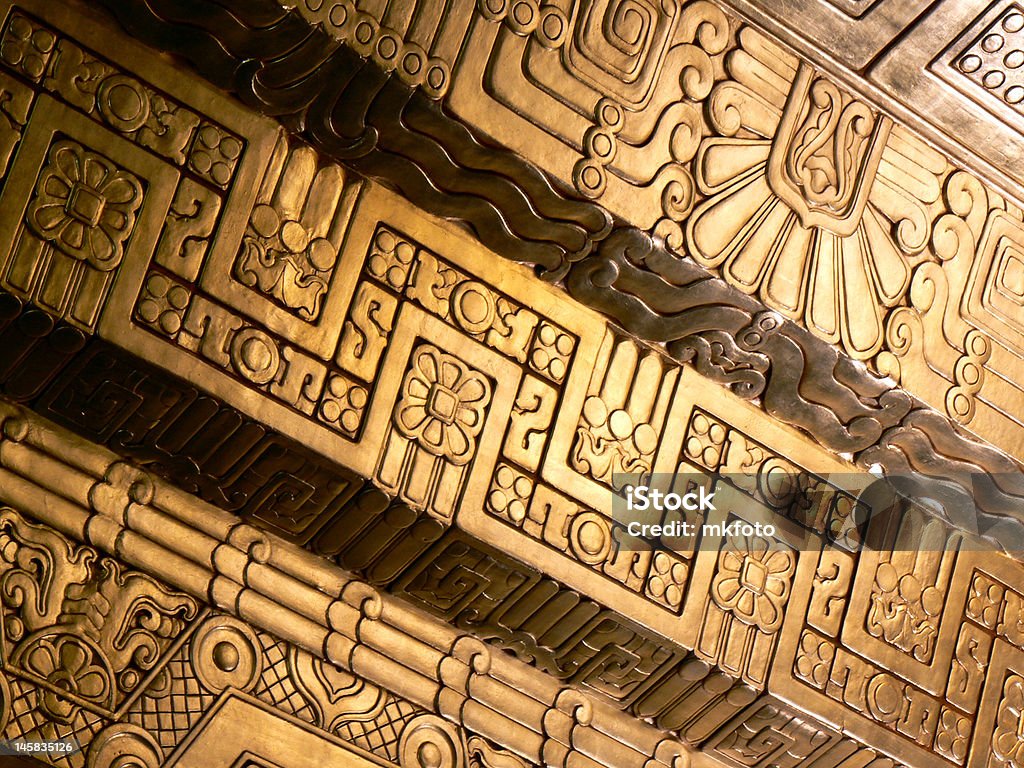 Golden maya techo - Foto de stock de Arte Decó libre de derechos