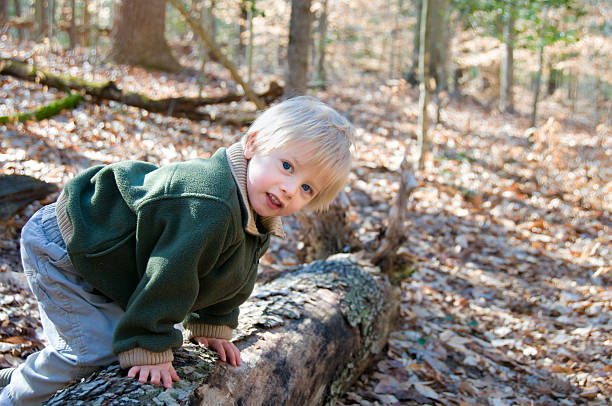istock climbing in the woods 145835147