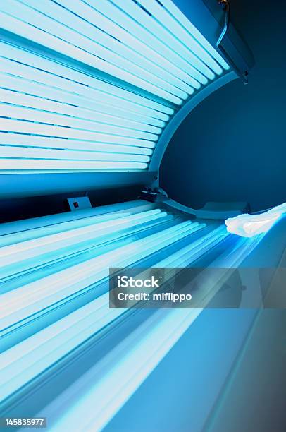 Tanning Bed Stock Photo - Download Image Now - Artificial, Beauty Spa, Blue