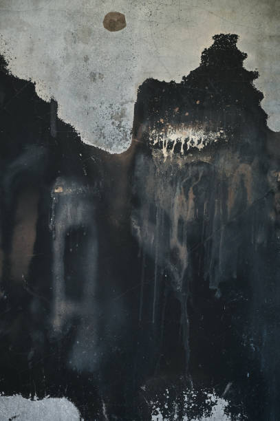 istock black dirty wall was burn from fire, construction industry 1458365391
