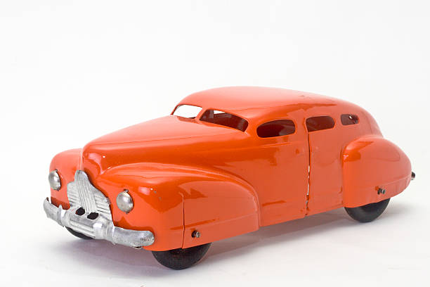 istock Antique toy car in grandpas basement 145836562