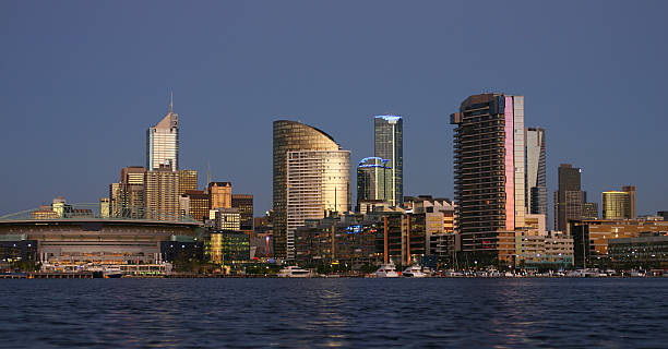 istock city at dusk - Melbourne 145836775