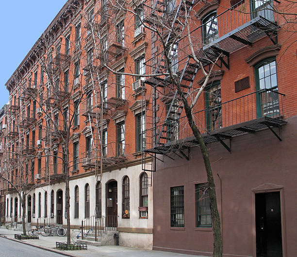 Greenwich Village apartment building stock photo