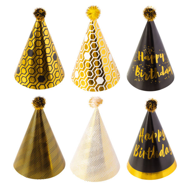 istock Set of Party hat isolated on white background with clipping path 1458372410
