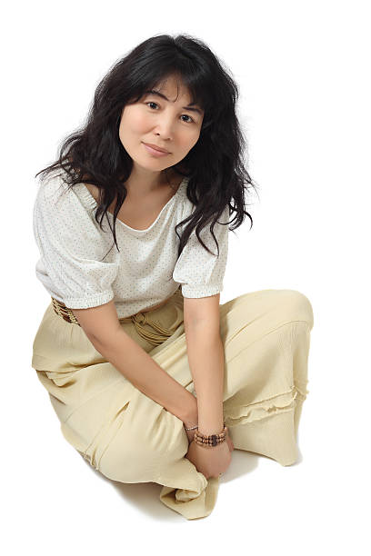 istock Girl sittng cross-legged 145837449