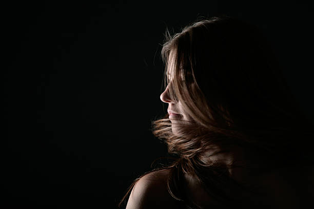 istock Young woman portrait on the wind 145837617
