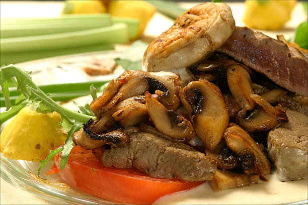 istock Beef liver and mushrooms 145837744