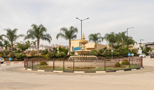 the exterior of the main governmental Central Postal and  communication building in Tripoli, Libya