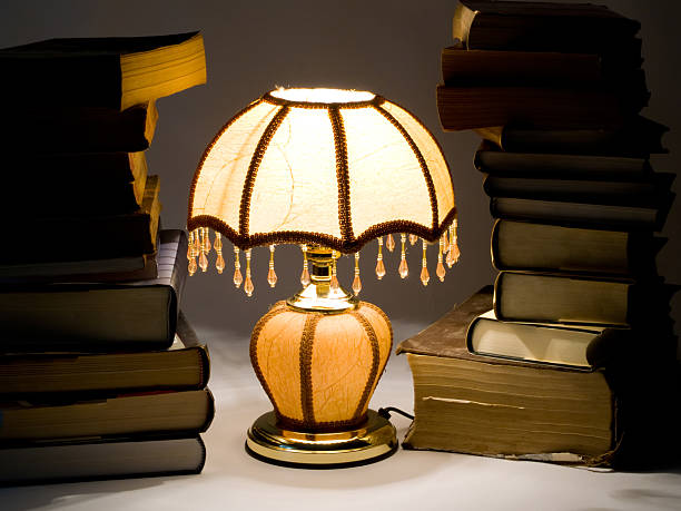 istock lamp and books 145837958