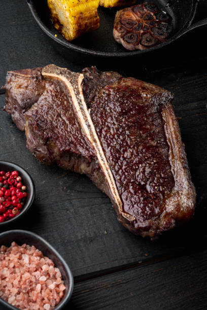 istock Prepared grilled large t bone steak 1458379895