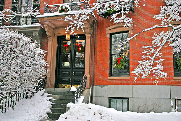 istock Outdoor winter snow in Boston, Massachusetts 145838422