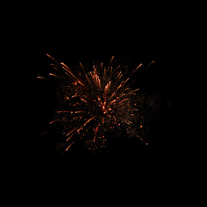 Fireworks on a black background