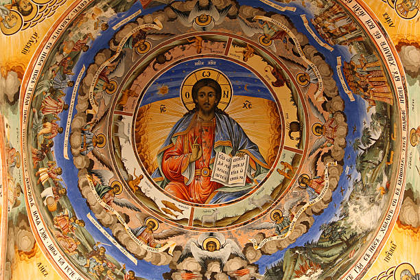 istock icon in  bulgarian Rila  monastery 145838949