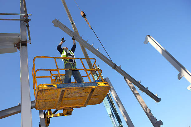 operário siderúrgico - construction steel construction frame built structure imagens e fotografias de stock