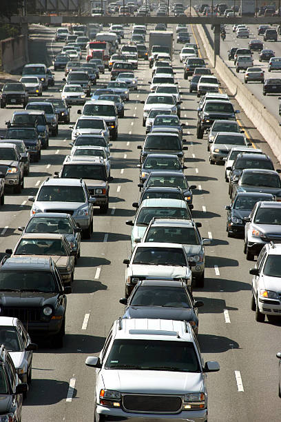 Embotellamiento en Los Ángeles - foto de stock