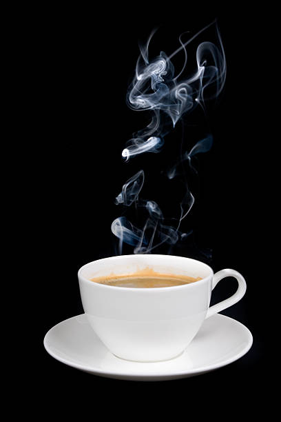 istock Cup of coffee with smoke 145840208