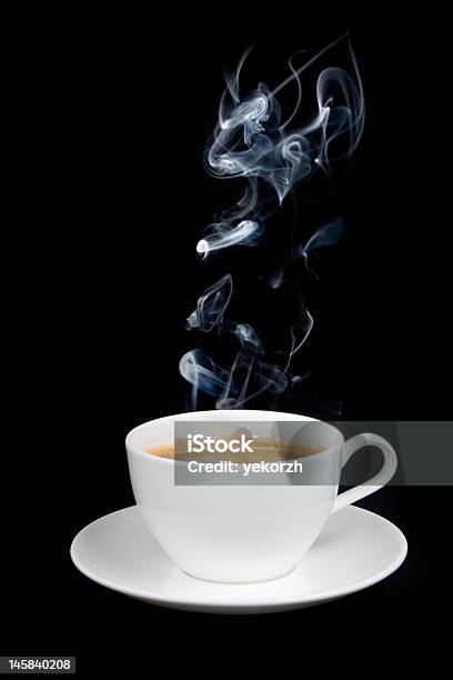 Xícara De Café Com Fumaça - Fotografias de stock e mais imagens de Acima - Acima, Acordar, Almoço