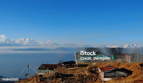 istock Typical houses in Himalayan mountains in Nepal. Gosaikunda Lauribina. 1458402432