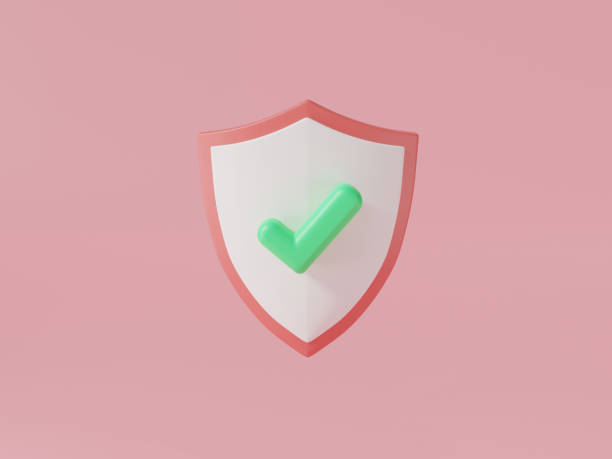 istock Security Concept. Shield protection icon with checkmark. Security, Protection,Medical health protection,guard shield,safety,password security,antivirus,Privacy shield. 3d icon render illustration 1458403343