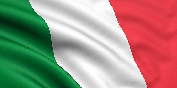 Italian flag stock photo