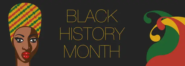 Vector illustration of Black History Month banner