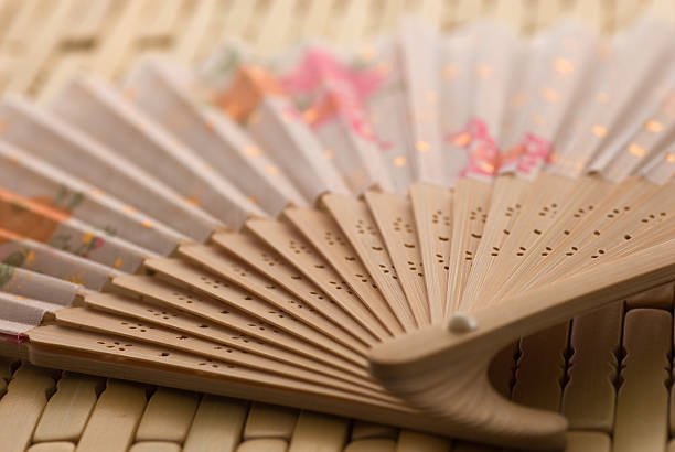 istock Oriental wooden fan 145841044