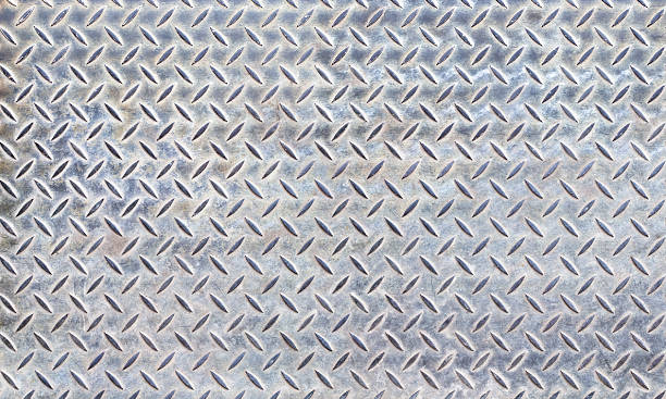 istock diamond checker steel plate XXL 145841193