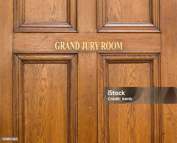 Old Oak Entrance Door Ot Grand Jury Room Stock Photo - Download Image Now - Courtroom, Door, Legal Trial