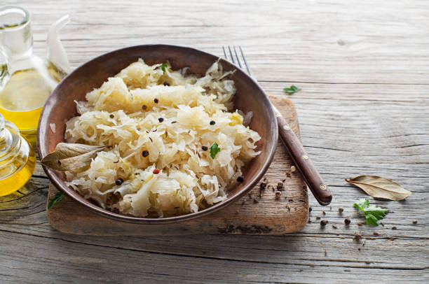 istock Traditional preserved Sauerkraut 1458414991