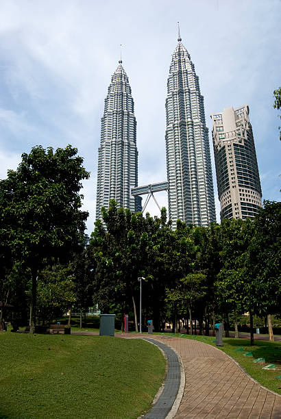 istock Petronas Twin Towers - View from KLCC Park 145841503