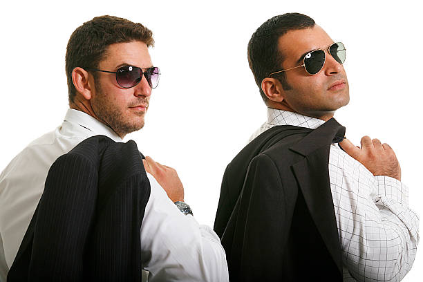 Two businessman stock photo