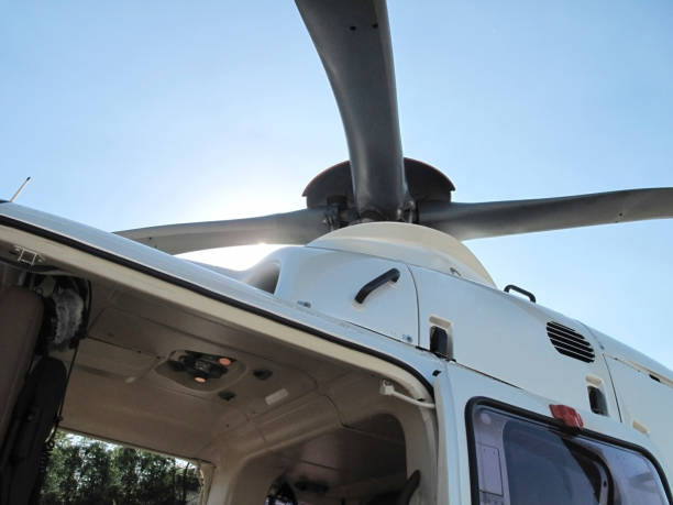 istock Helicopter parking landing on the offshore platform. 1458416093