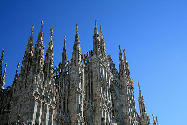 Duomo Cathedral of Milan stock photo
