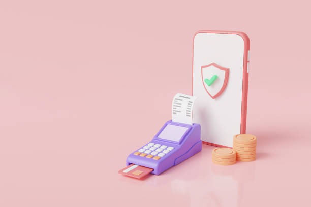 istock Phone financial security.online financial transaction, smartphone payment, exchange transfer, online payment protection, money transfer, business finance concept.3d minimal icon rendering illustration 1458416979