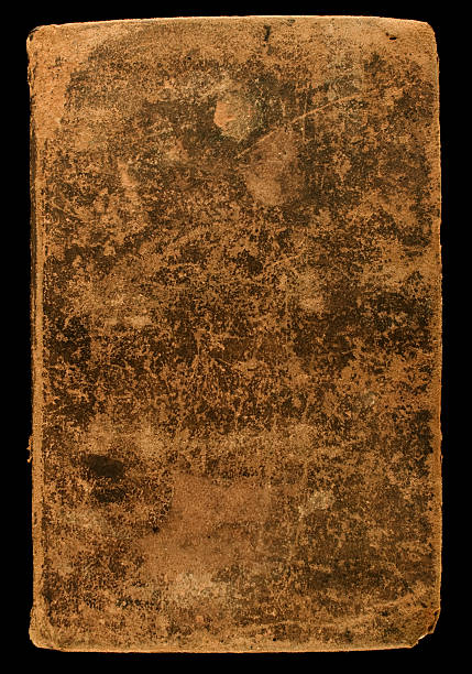 Antique Leather Book Cover stock photo