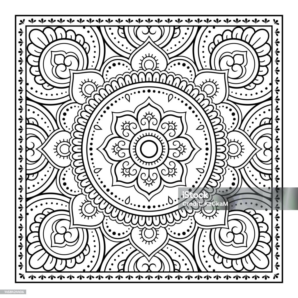 Decorative Pattern Of Flowers And Paisley For Printing On Fabric ...