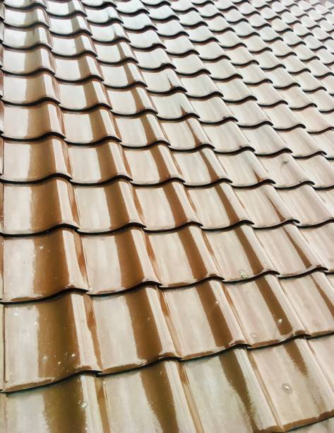 istock Tiles on the roof. 1458426076