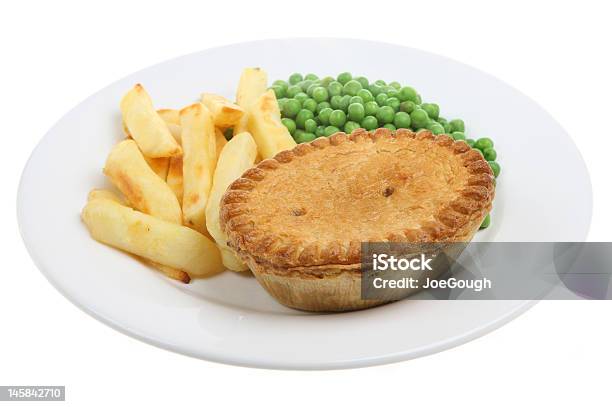 Steak Kidney Pie Chips Stock Photo - Download Image Now - Baked, Close-up, Cooked